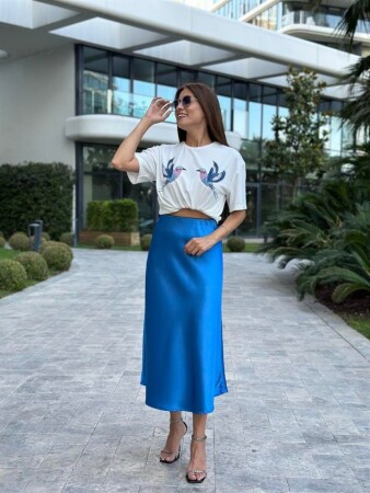15806 Saten Etek - Saks - 1