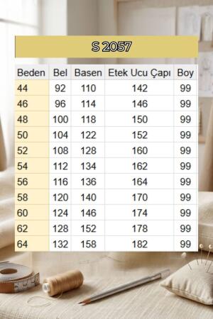 2057S Cepte İşleme Detaylı Kot Etek - Buz Mavi - (1)