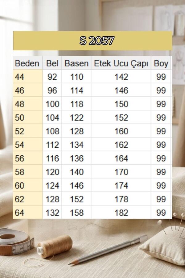 2057S Cepte İşleme Detaylı Kot Etek - Buz Mavi - 2