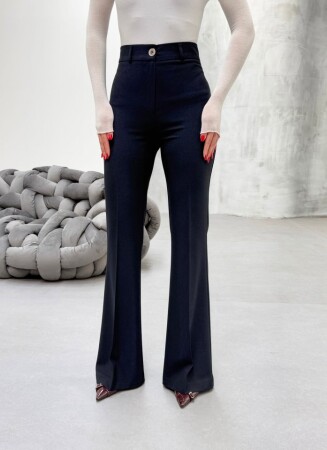 230 Gr Poly Viscose Full Lycra İspanyol Paça Pantolon - 4