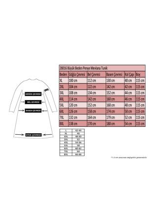 28016 Büyük Beden Mevlana Penye Tunik - İndigo - (1)