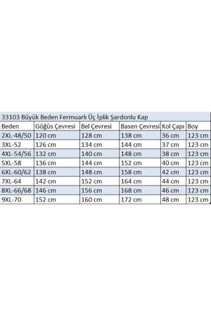 33103 Büyük Beden Fermuarlı Üç İplik Kap - Lacivert - (1)