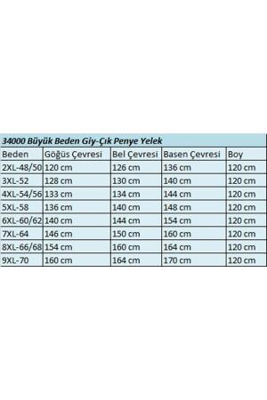34000 Büyük Beden Penye Giy-Çık Yelek - Haki - 2