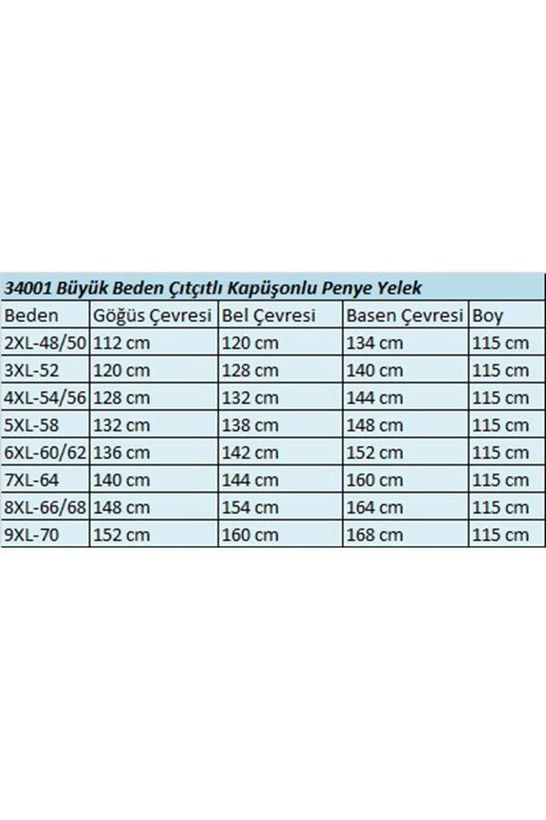 34001 Büyük Beden Çıtçıtlı Kapüşonlu Penye Yelek - Bordo - 2