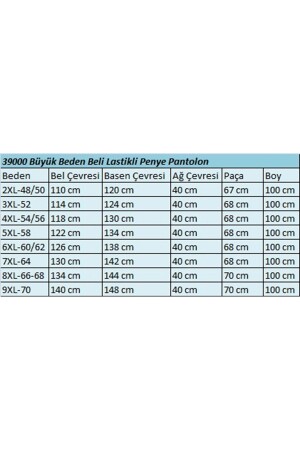 39000 Büyük Beden Yüksek Beli Lastikli Bol Paça Penye Pantolon - İndigo - 2