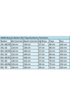 39004 Büyük Beden Bol Paça Burberry Pantolon-Yağ Yeşili - 2
