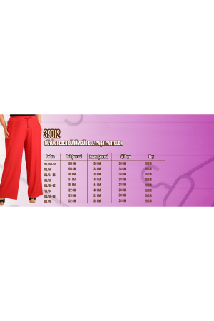 39012 Büyük Beden Bolpaça Bürümcük Pantolon - Taba - 2