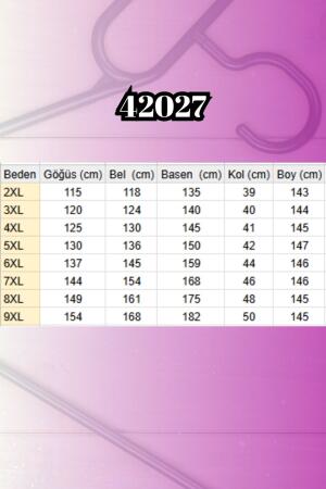 42027 Büyük Beden Eteği Büzgülü Keten Elbise - Haki - (1)