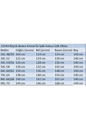 42050 Büyük Beden Modal Kolsuz Elbise - Antrasit - (1)