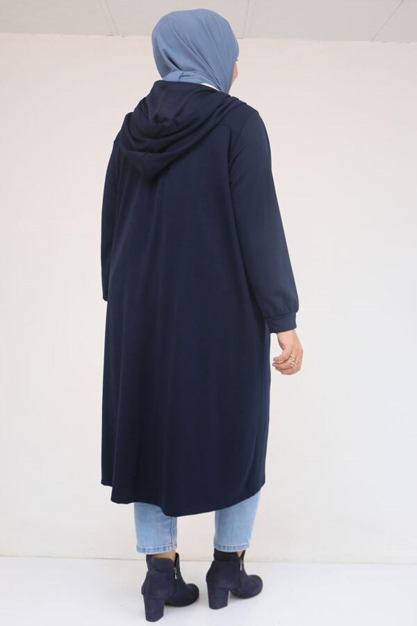 43036 Büyük Beden Zincir Kordonlu Oysho Kap - Siyah - 3