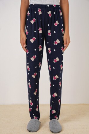 4323 Desenli Pijama Altı - L. Lacivert - 3