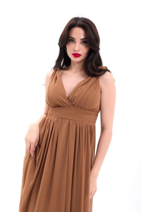 4662 ELBİSE-KAHVE - 2