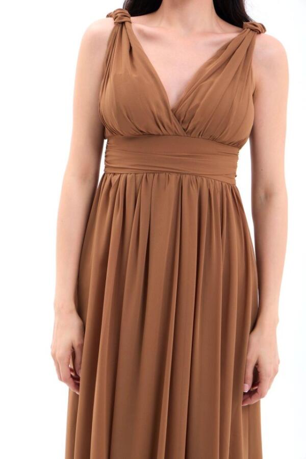 4662 ELBİSE-KAHVE - 4