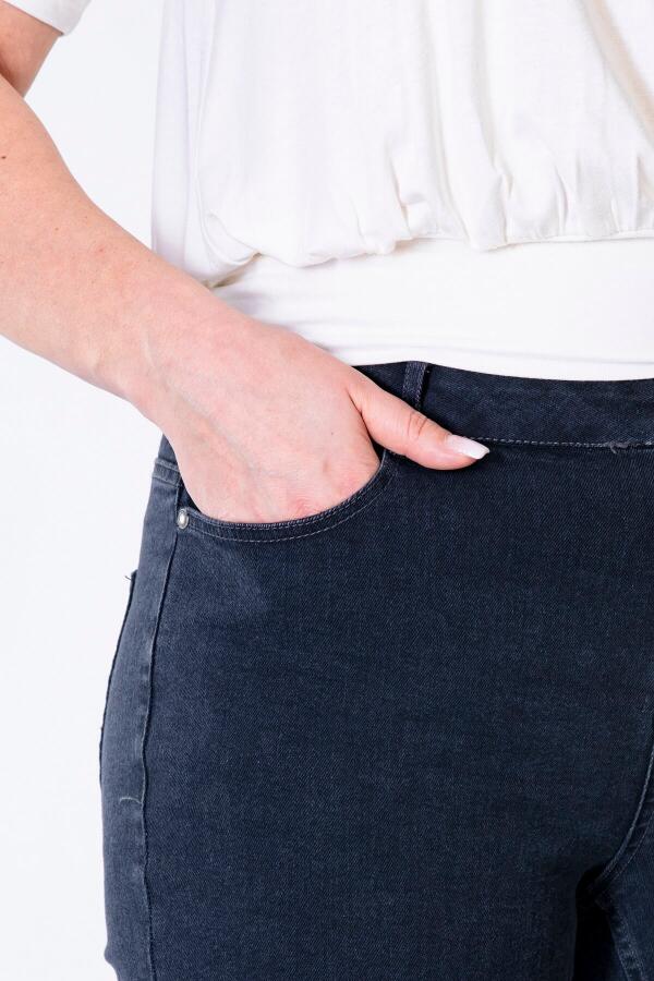5 Cep Denim Pantolon Gri - 2