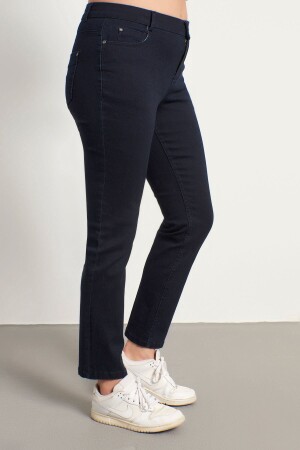5 Cep Denim Pantolon Lacivert - 4