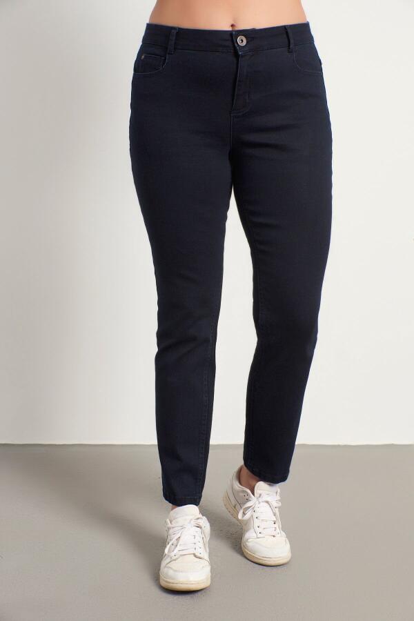 5 Cep Denim Pantolon Lacivert - 5
