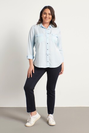 5 Cep Denim Pantolon Lacivert - 1