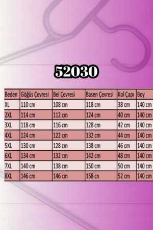 52030 Büyük Beden Kolu Lastikli Modal Elbise - Batik Vizon - (1)