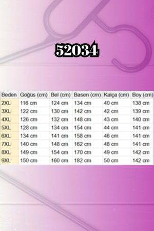 52034 Büyük Beden Eteği Fırfrılı Penye Elbise - Vizon - (1)