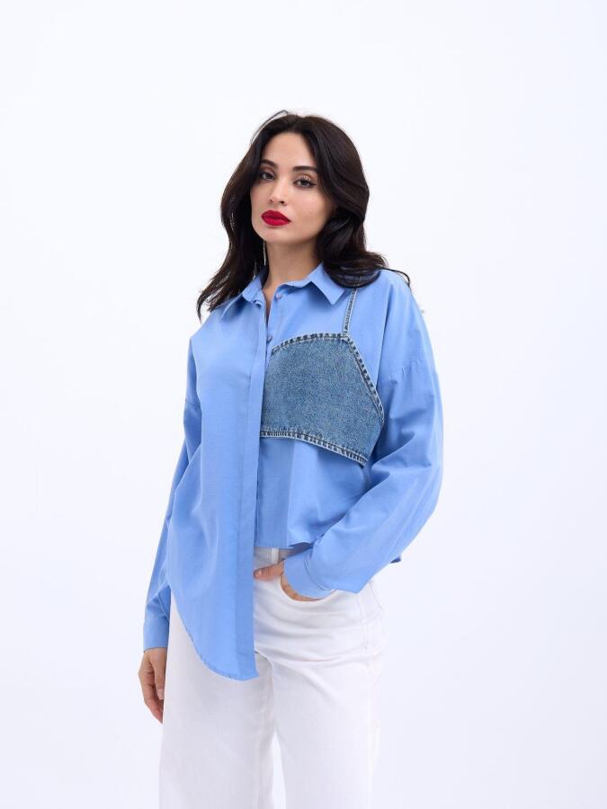 5419 GÖMLEK-KOYU MAVİ - 3