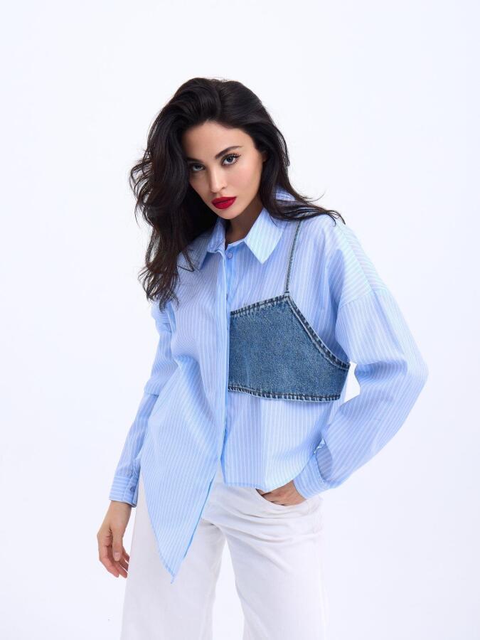 5419 GÖMLEK-SAN DİEGO ÇİZGİLİ - 4