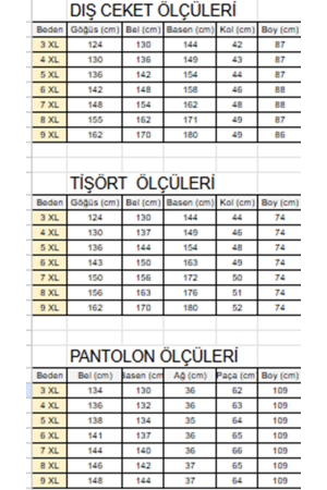 57304 Büyük Beden Ceketli Modal-Kapitone Üçlü Takım - Siyah-Siyah - (1)