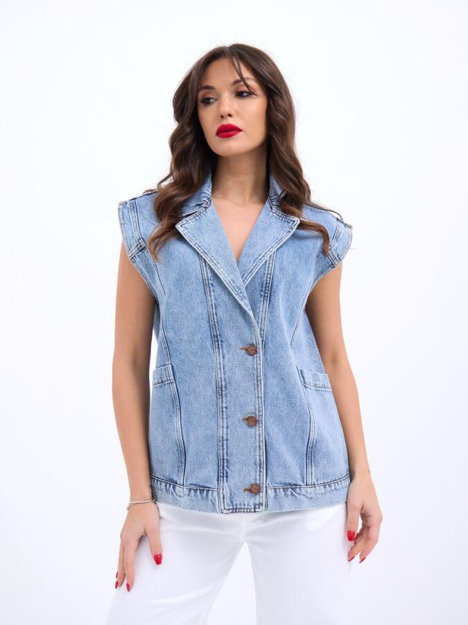 5751 KOT YELEK-MAVİ - 3