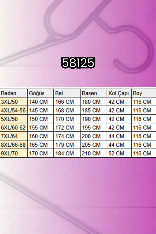 58125 Büyük Beden Eteği Oval Kesim Kolyeli Mir Tunik - Mürdüm - 2