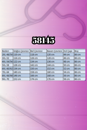 58145 Büyük Beden Kelebek Baskılı Modal Tunik - Vizon - (1)