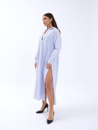 5857 ELBİSE-WASHİNGTON ÇİZGİLİ - 5