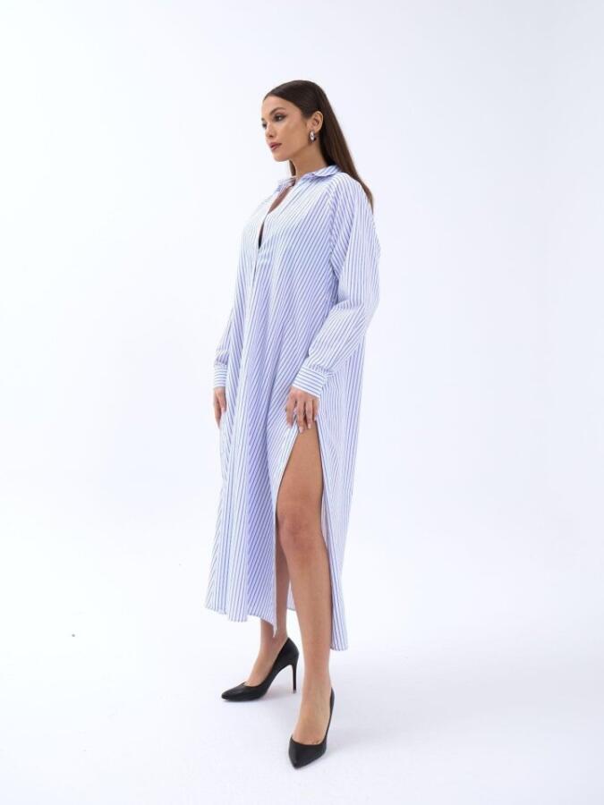 5857 ELBİSE-WASHİNGTON ÇİZGİLİ - 5