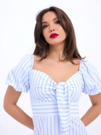5948 ELBİSE-LOS ANGELES ÇİZGİLİ - 2