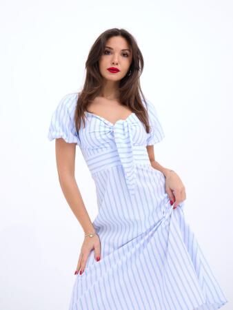 5948 ELBİSE-LOS ANGELES ÇİZGİLİ - 3