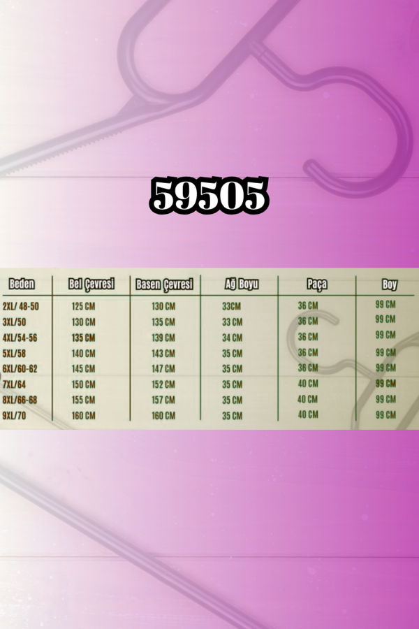 59505 Büyük Beden Yüksekbel Yanları Şeritli Modal Eşofman Altı - Siyah - 2