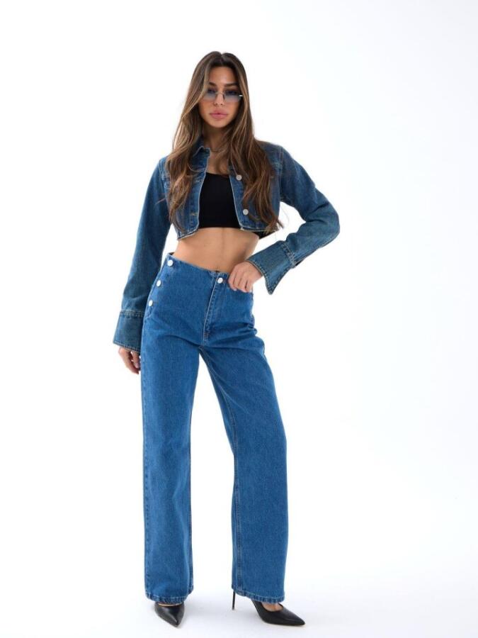 5997 KOT PANTOLON-MAVİ - 1