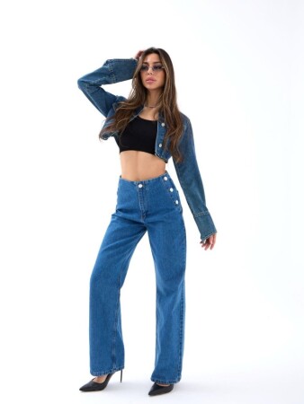 5997 KOT PANTOLON-MAVİ - 3
