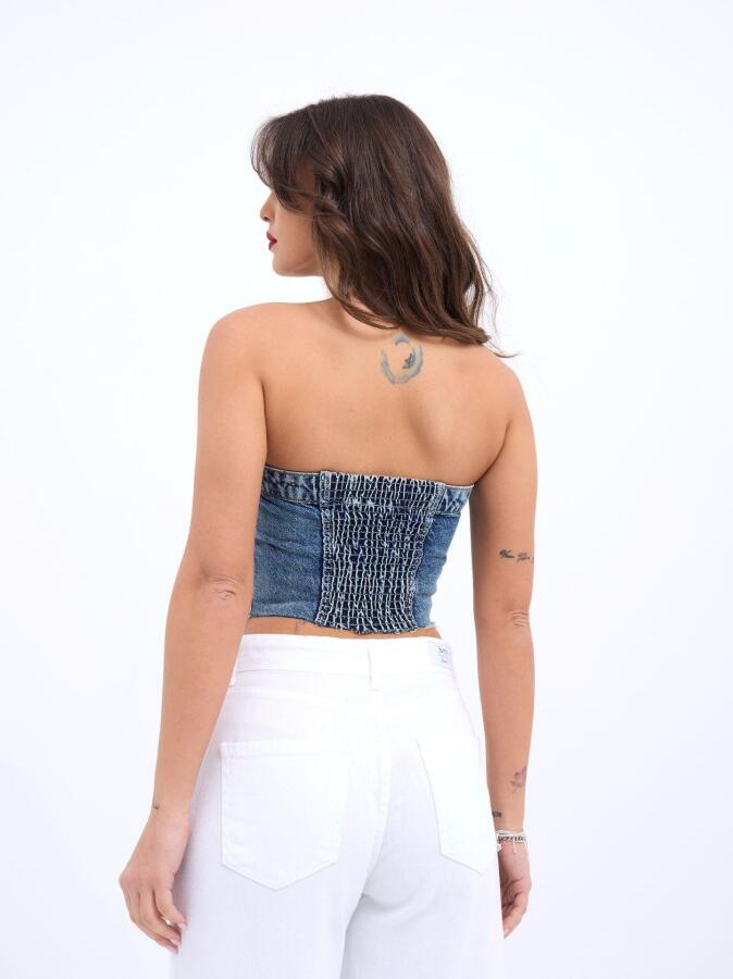 6285 KOT BLUZ-MAVİ - 4