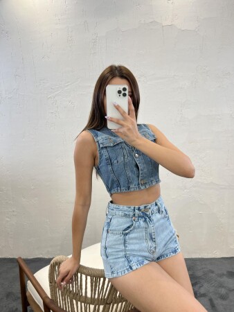 6317 KOT BLUZ-MAVİ - 2
