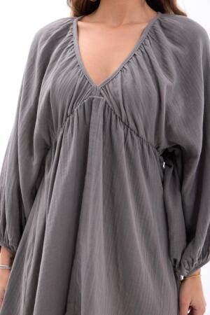 6327 ELBİSE-GRİ - 5