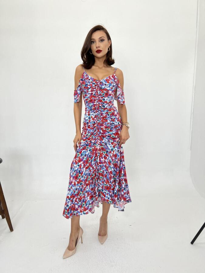 6410 ELBİSE-KIRMIZI - 2