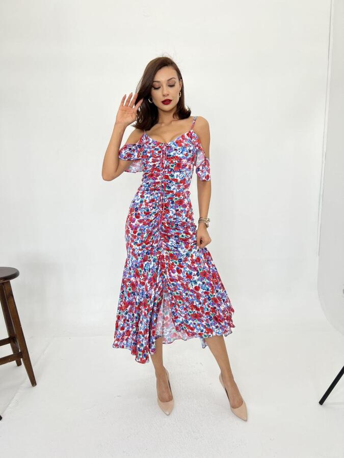 6410 ELBİSE-KIRMIZI - 3