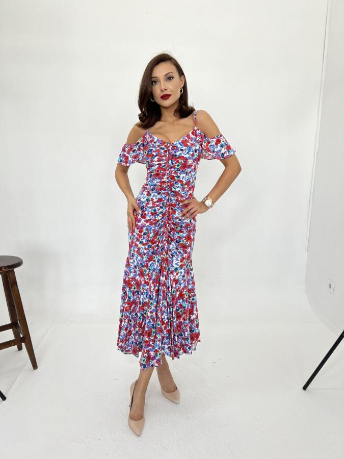 6410 ELBİSE-KIRMIZI - 4