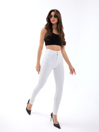 6489 PANTOLON-BEYAZ - 2