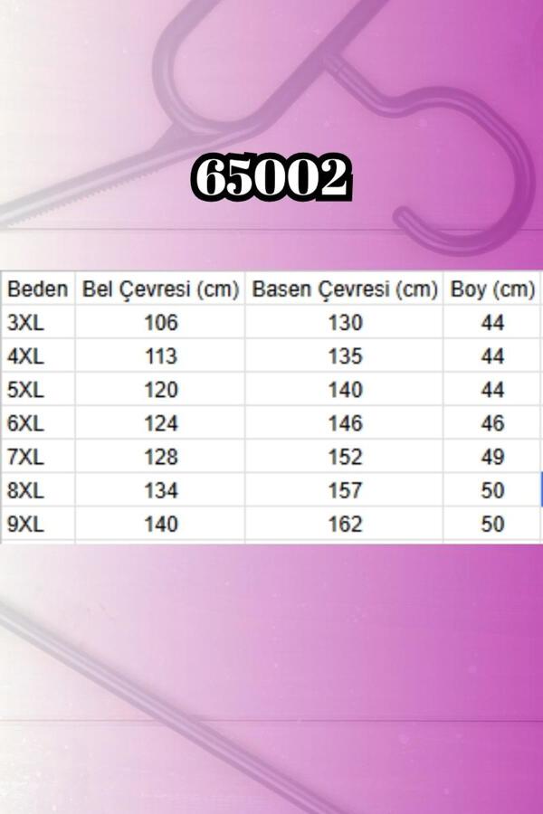 65002 Büyük Beden Düğmeli Müslin Tunik Altı Etek İçlik - Siyah - 2