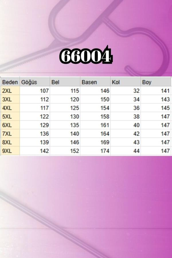 66004 Büyük Beden Pile Detaylı Keten Ferace - Kahve - 2