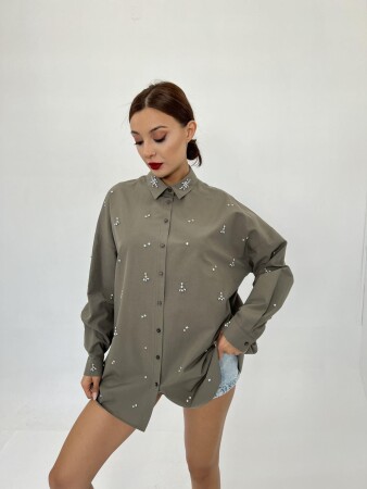 6792 GÖMLEK-HAKİ - ANGELINO BuyukBedeniz (1)