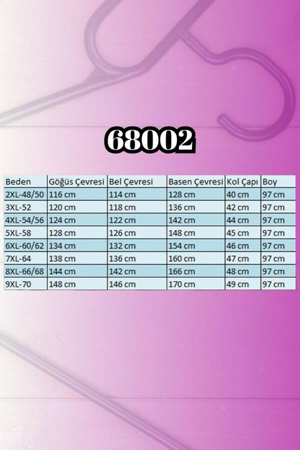 68002 Büyük Beden Önü Güneş Parıltılı Taş Baskılı Penye Tunik - Mürdüm - 2