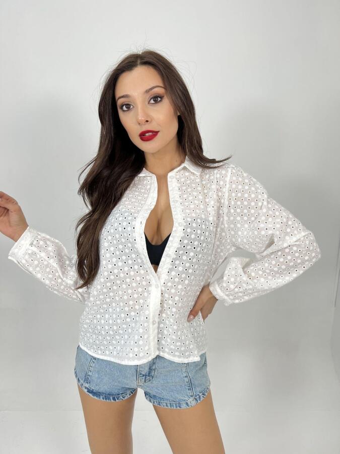 6841 GÖMLEK-BEYAZ - 4