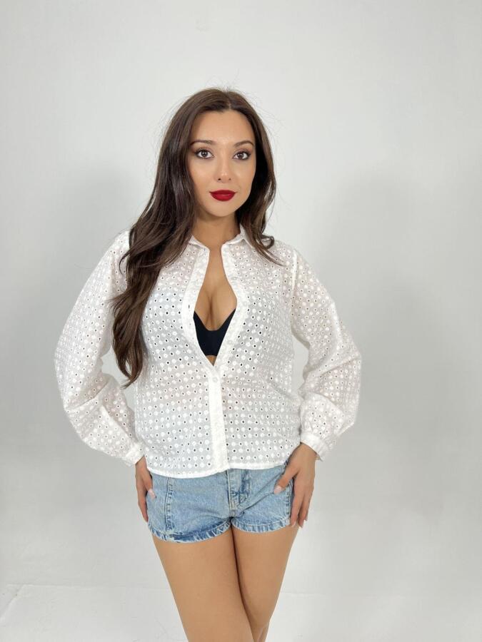 6841 GÖMLEK-BEYAZ - 5