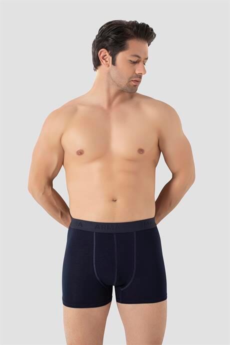 6'lı Paket Erkek Pamuklu Likralı Esnek Kumaş Renkli Boxer - 2